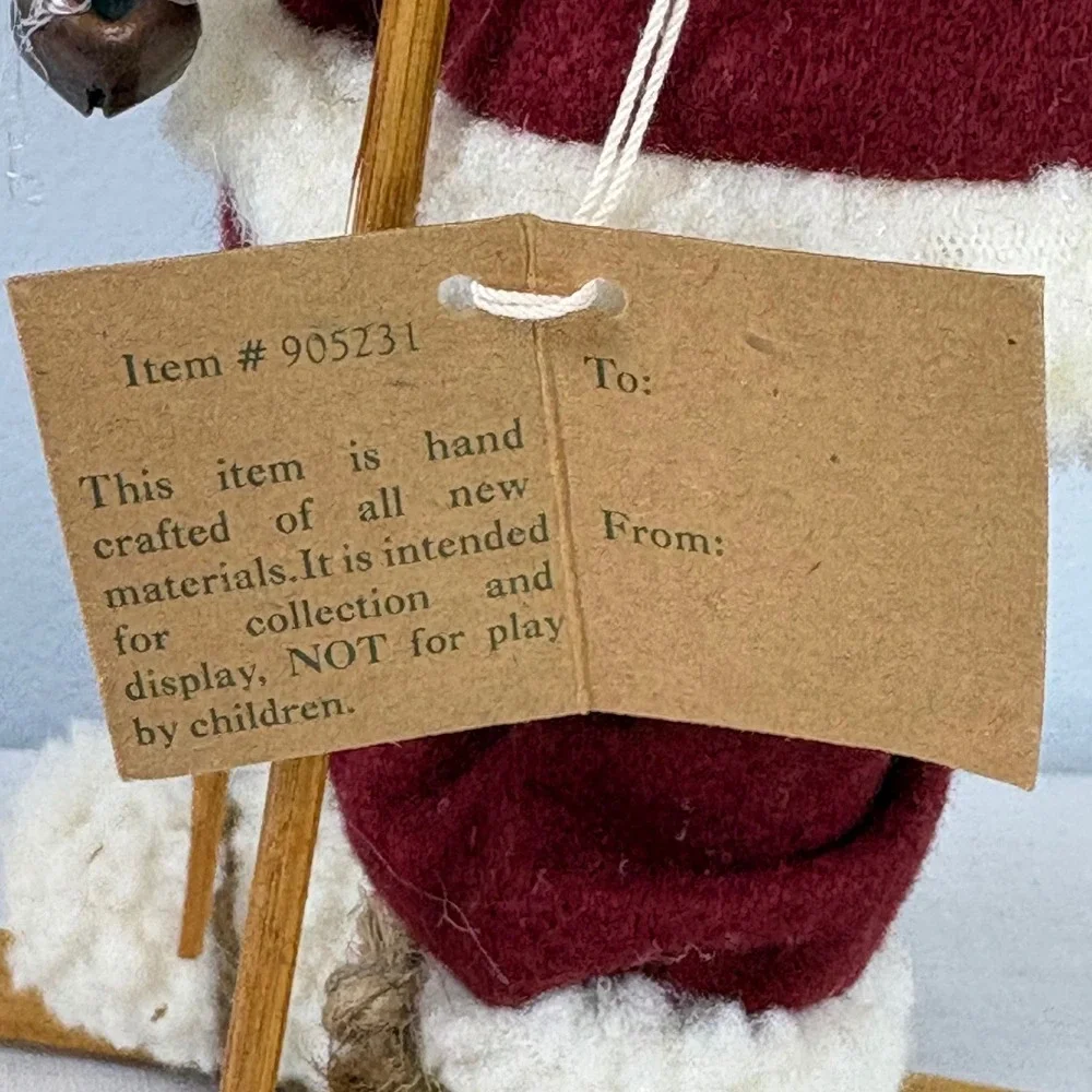 Vintage 1997 TJ Collection Skiing Santa Claus Figurine